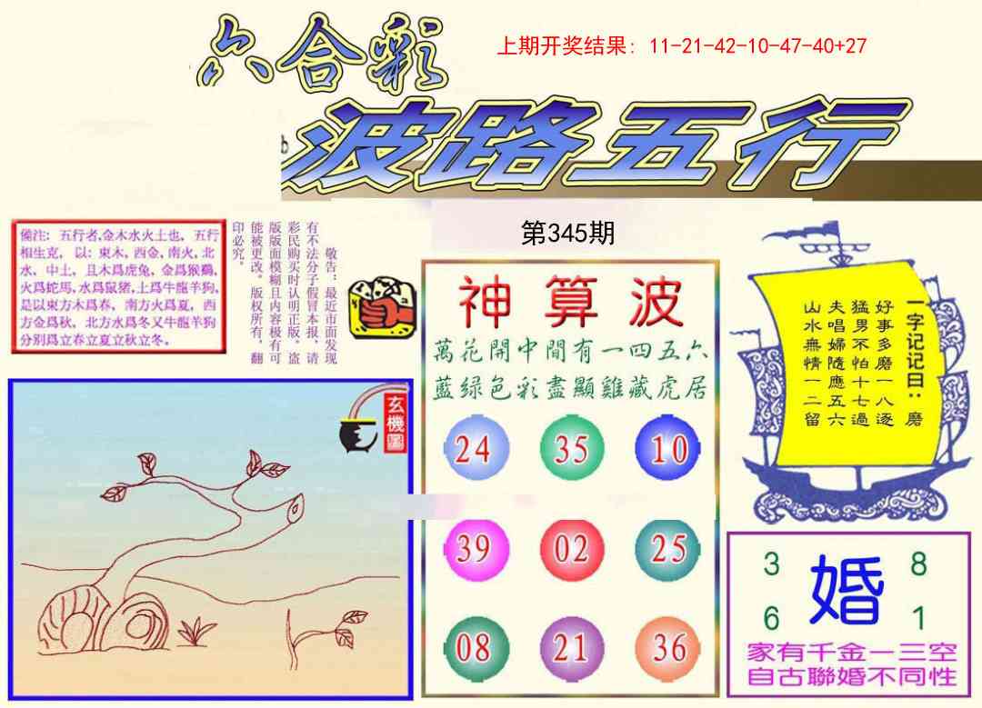 345期波路五行[图]